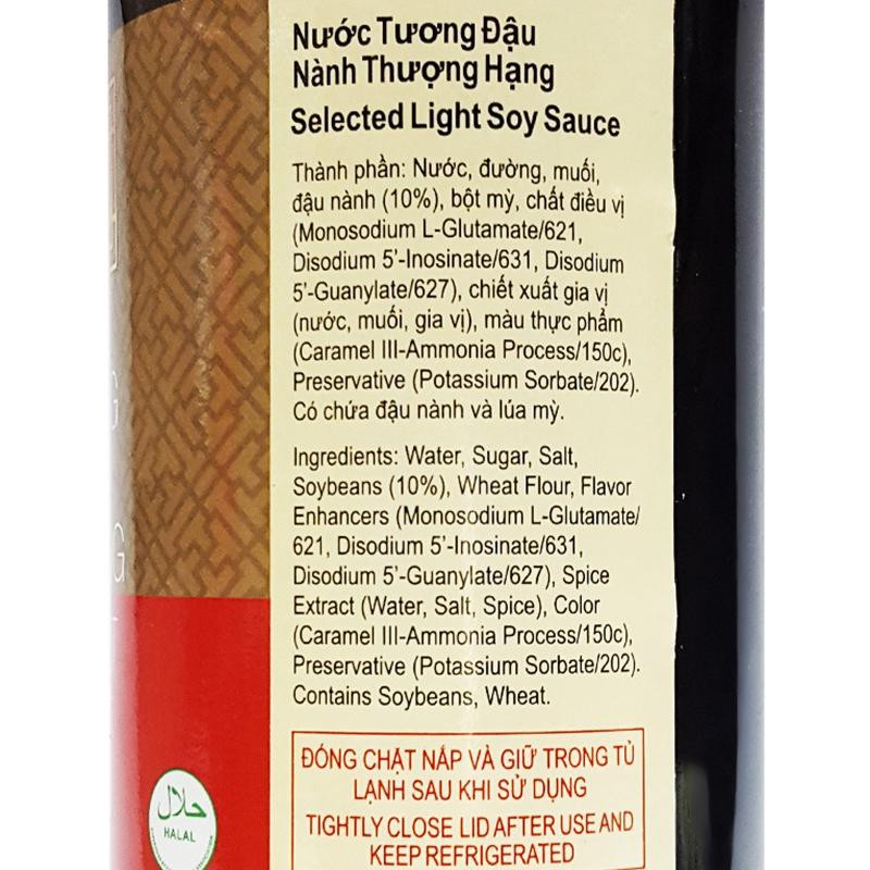 NƯỚC TƯƠNG ĐẬU NÀNH THƯỢNG HẠNG LEE KUM KEE 500ML - SELECTED LIGHT SOY SAUCE