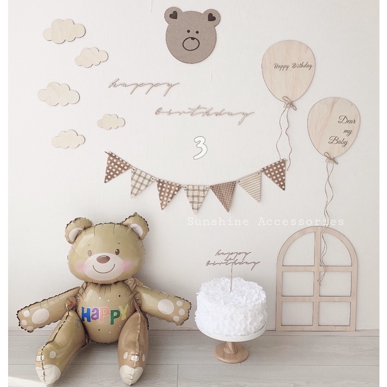 Bong bóng gỗ kèm dây