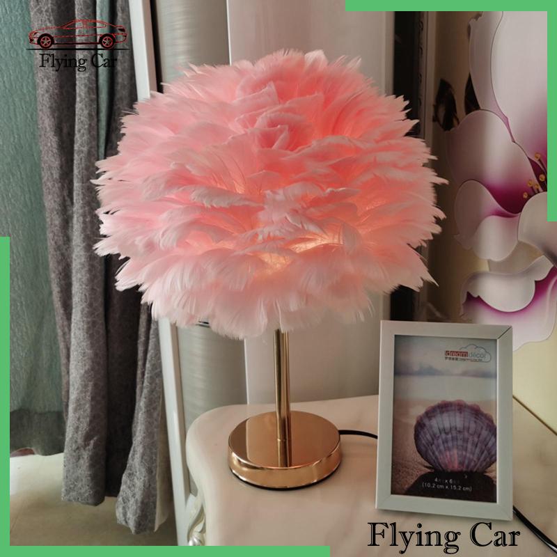 Đèn Ngủ Để Bàn Trang Trí Hình Lông Vũ Lzdjfmy2