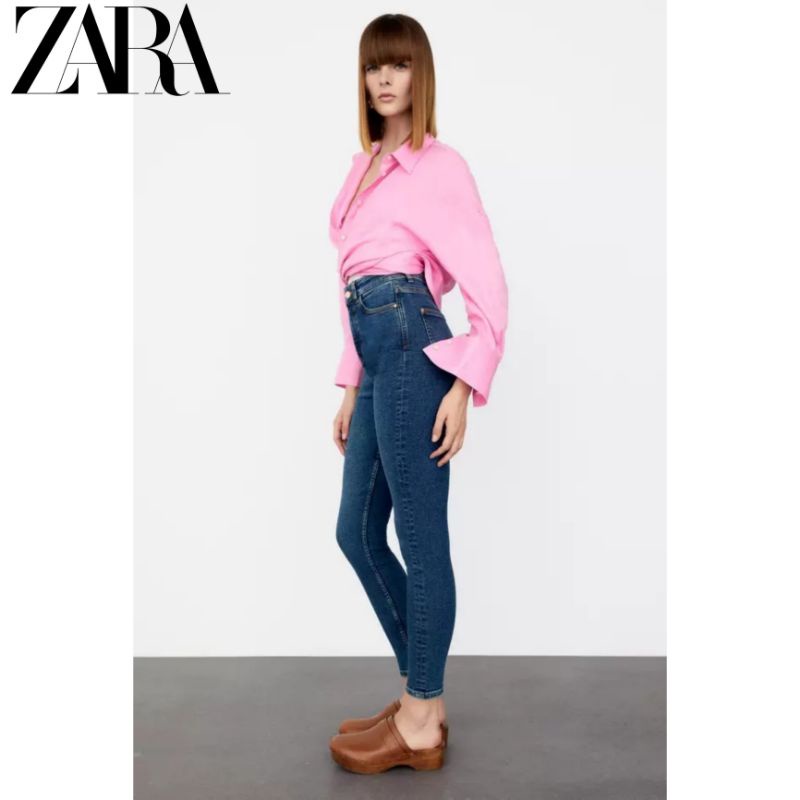Quần Jean Skinny Cao Cổ ZARA Z1975