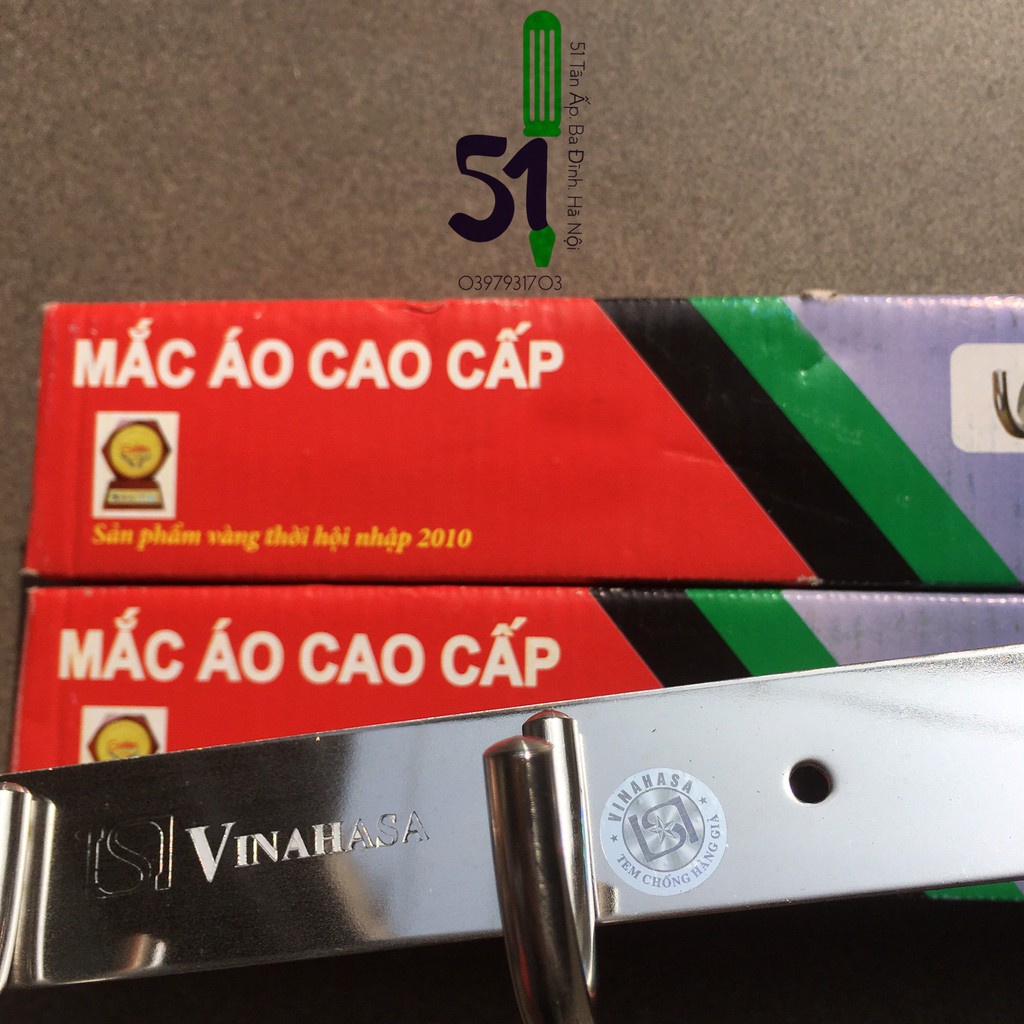 Móc áo | Mắc treo áo inox Vinahasa 5 móc đơn