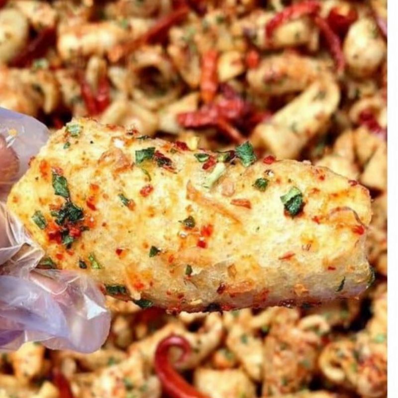 250g/500g da heo chiên giòn tỏi ớt không đường và có đường