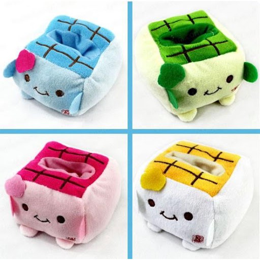 Thú Bông Trang Trí Xinh Xắn Hình Hộp Có Khe Cắm
