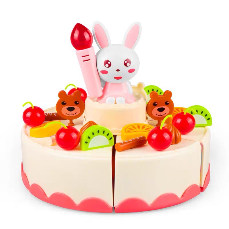 Đồ chơi bánh sinh nhật 85 chi tiết có đèn nhạc cho bé