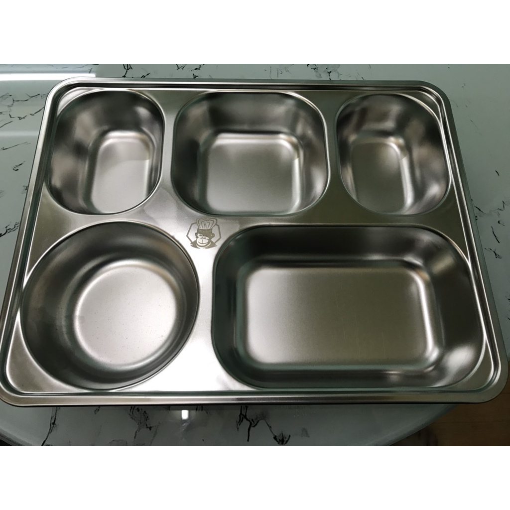 Khay cơm GORILLA inox cao cấp 4 ngăn, 5 ngăn loại Trung - BANGGE