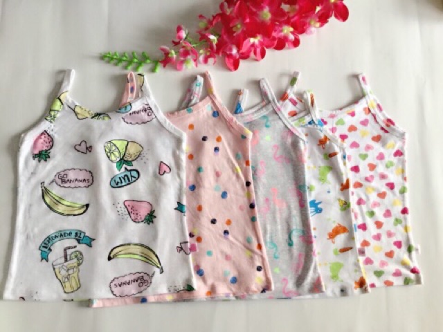 ÁO HAI DÂY BÉ GÁI CỰC ĐẸP-SET 5 CÁI-TẶNG QUÀ KHI MUA CHỈ 1 SET