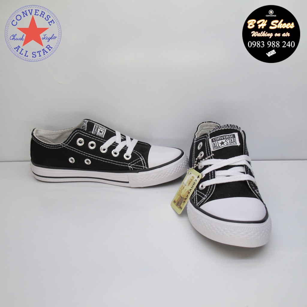 [Hộp CV] Giày Converse classic cổ thấp trẻ em cổ điển vải canvas cao cấp đầy đủ tem, tag, tặng kèm hộp hãng.