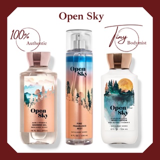 Bộ sản phẩm xịt thơm toàn thân bodymist Bath & Body Works: Open Sky 36ml- 236ml