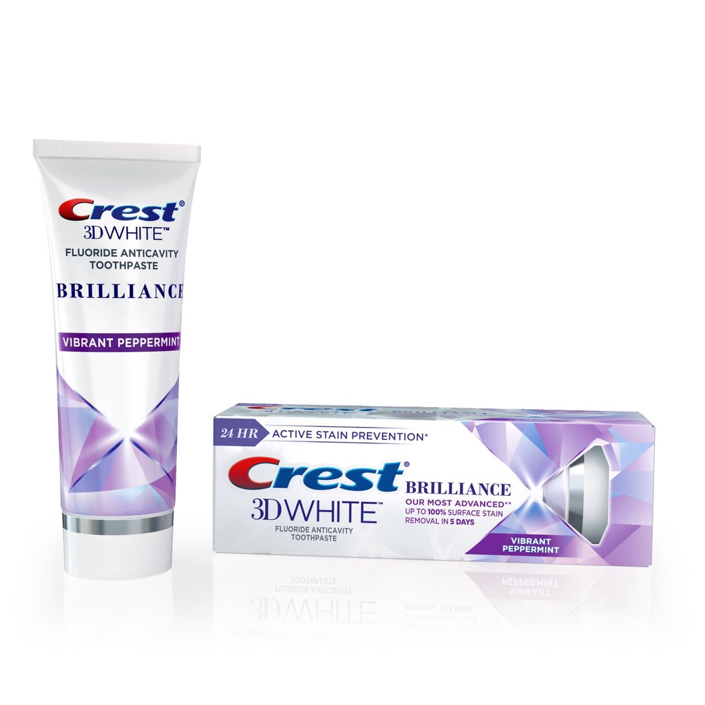 Kem đánh răng ❤ FREESHIP ❤ Kem đánh răng Crest 3D White Advanced Whitening 158g – cres, kem trắng răng