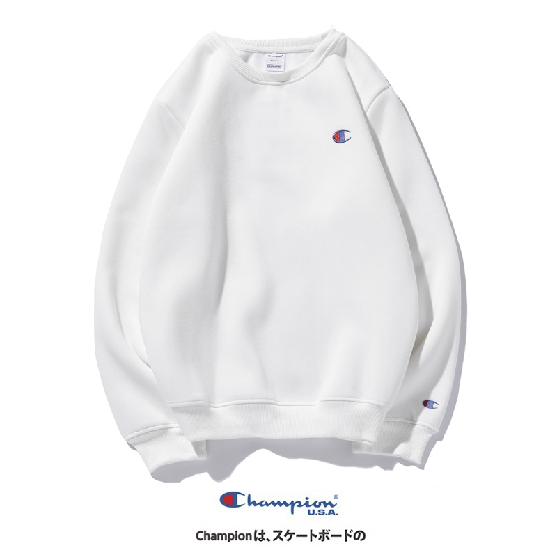 Áo sweatshirt tay dài thêu logo Champion đơn giản thời trang