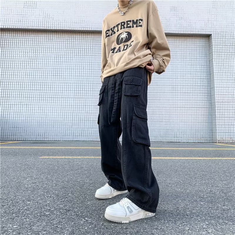 Quần Dài Ống Rộng Phong Cách Hip Hop Cá Tính Cho Nam