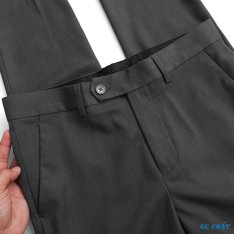 Quần Tây Nam GU CHẤT Cao Cấp, Form Ống Suông, Phong Cách Công Sở, Vải Mịn - QT01