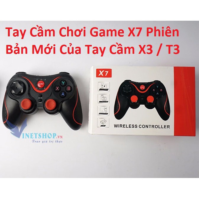 Tay cầm chơi game Bluetooth Terios T3 / X3 / X7/C8S - Siêu HOT