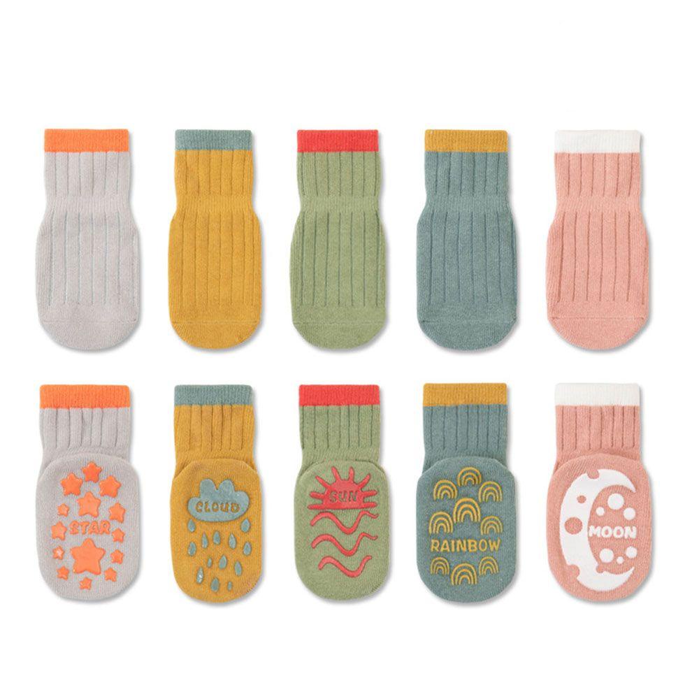 Layor1 Vớ Cao Su Cotton Cao Su Trơn Chống Trượt Thoáng Khí Giữ Ấm Mùa Thu Đông