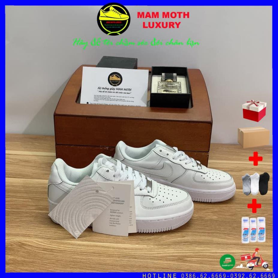 Giày af1,giày air force 1, full trắng bản trung hàng 11 cao cấp full size nam nữ