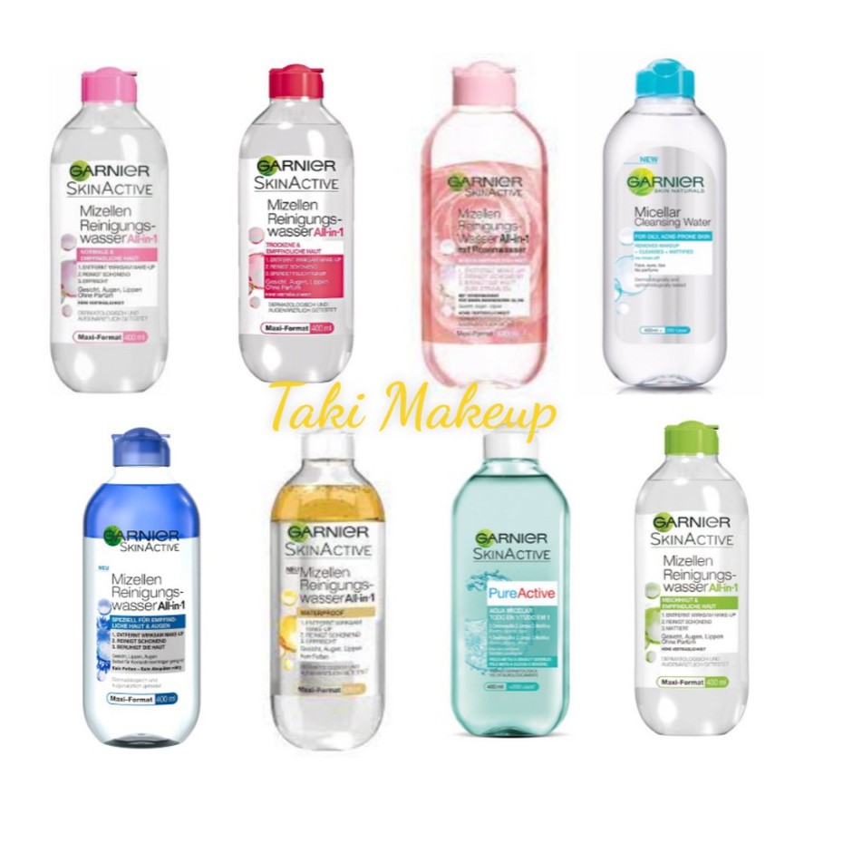 Nước Tẩy Trang Garnier Skinactive 400ml- Nhiều Màu