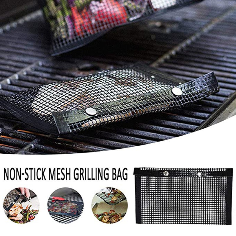 Túi Lưới Nướng Bbq Chống Dính Chịu Nhiệt Cao Tiện Dụng