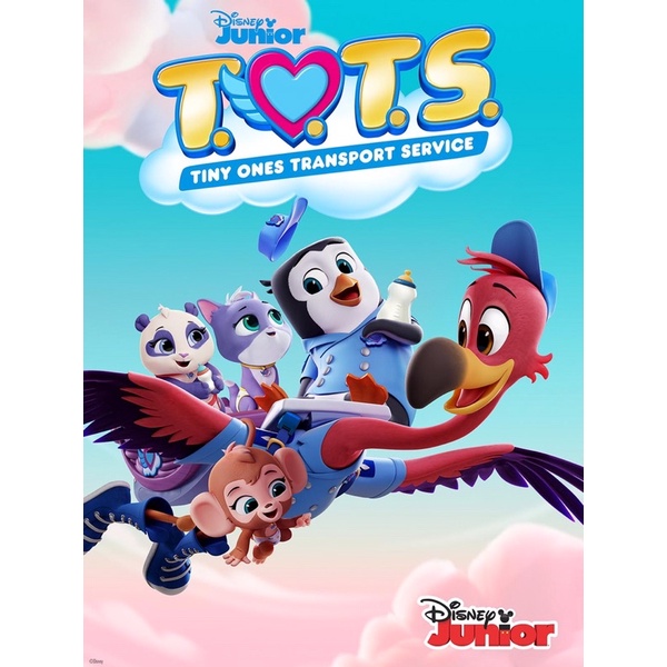 Bộ đồ chơi mô hình Phim hoạt hình Disney Junior T.O.T.S của Mỹ - Set 6 nhân vật Fullbox