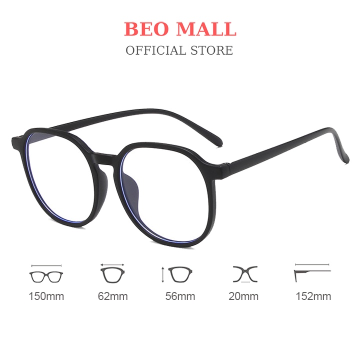 Gọng kính cận nam vuông tròn BEOMALL thiết kế tinh tế và thời thượng KT054
