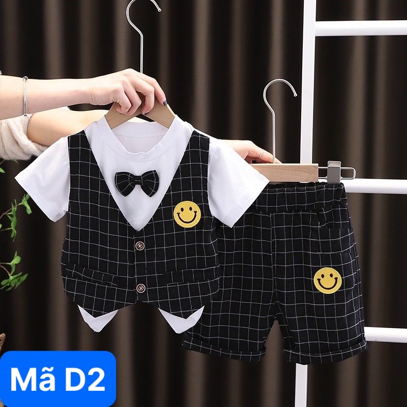 ComBo Giảm Giá Mua 2 Bộ Được Giá SỈ Set Công Tử Quàn Áo Trẻ Em Bé Trai Nhà MiDu Kid
