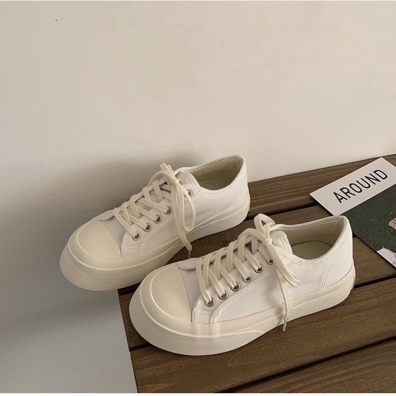 CÓ SẴN GIÀY BÁNH MÌ -BEIGE SNEAKER( Kèm video ảnh thật)