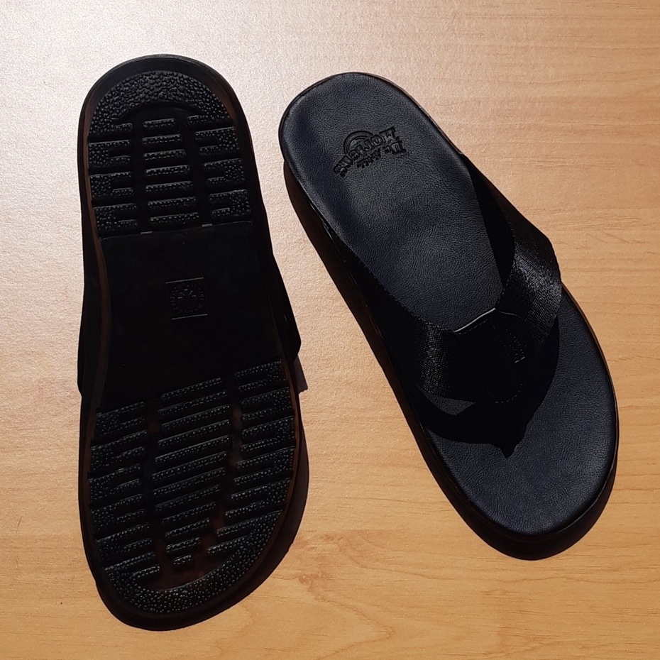 Dép nam xỏ ngón dr , dép lào dr lịch lãm 2 màu đen và xám , dép kẹp nam dr cao cấp .