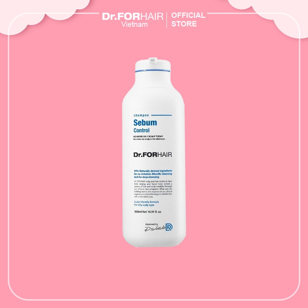 Dầu Gội Kiểm Soát Bả Nhờn Dr.FORHAIR Sebum Control Shampoo 500ml