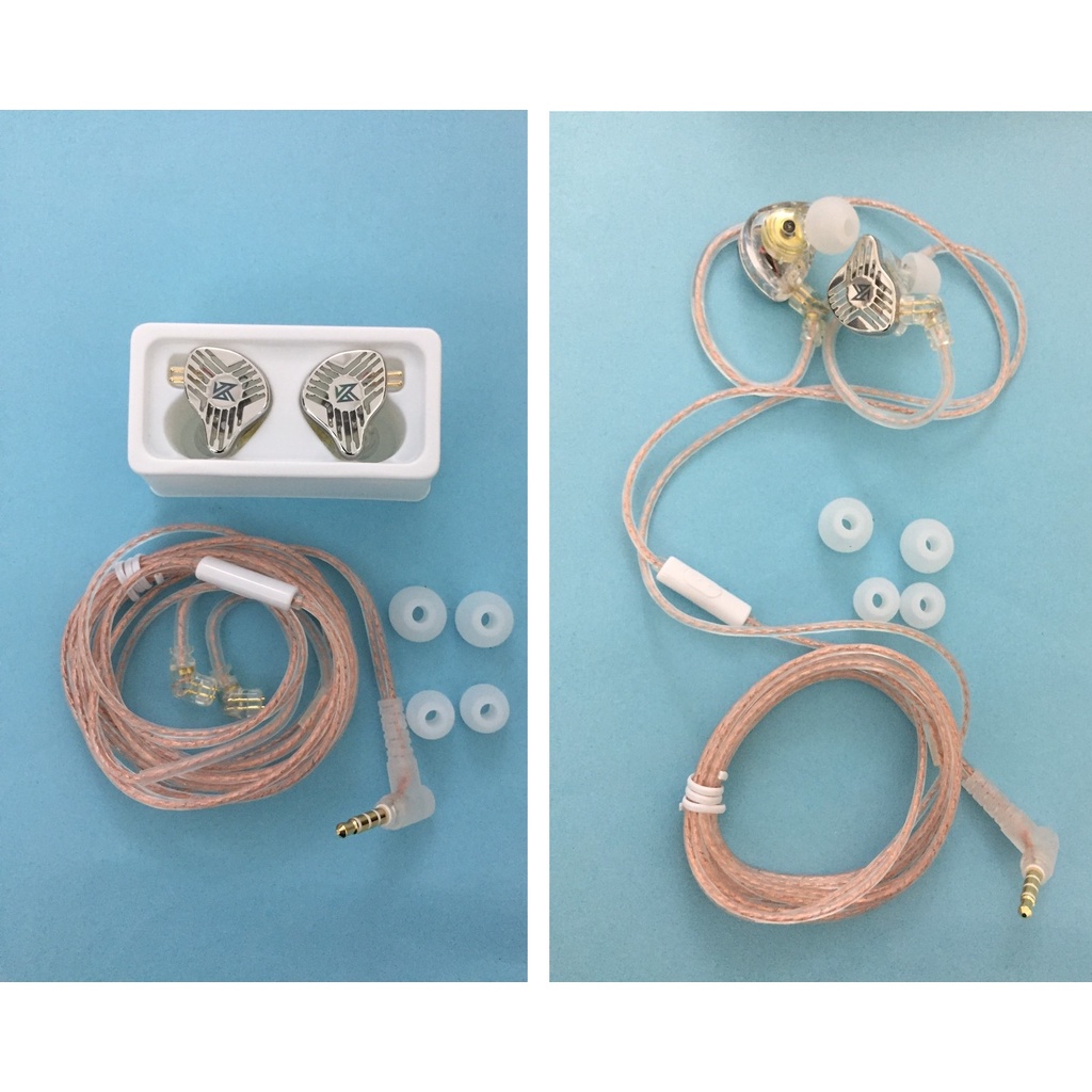 Tai nghe nhét tai chân cắm 3.5m hỗ trợ mic KZ EDS