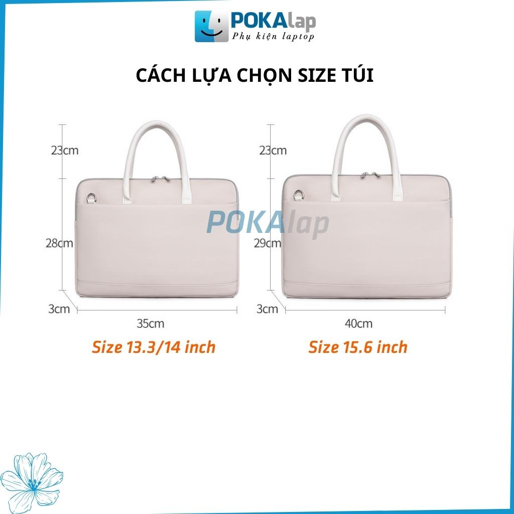 Túi chống sốc laptop, macbook JQMei POKA9 có chất liệu da PU cao cấp màu sắc trang nhã sang trọng - POKALAP