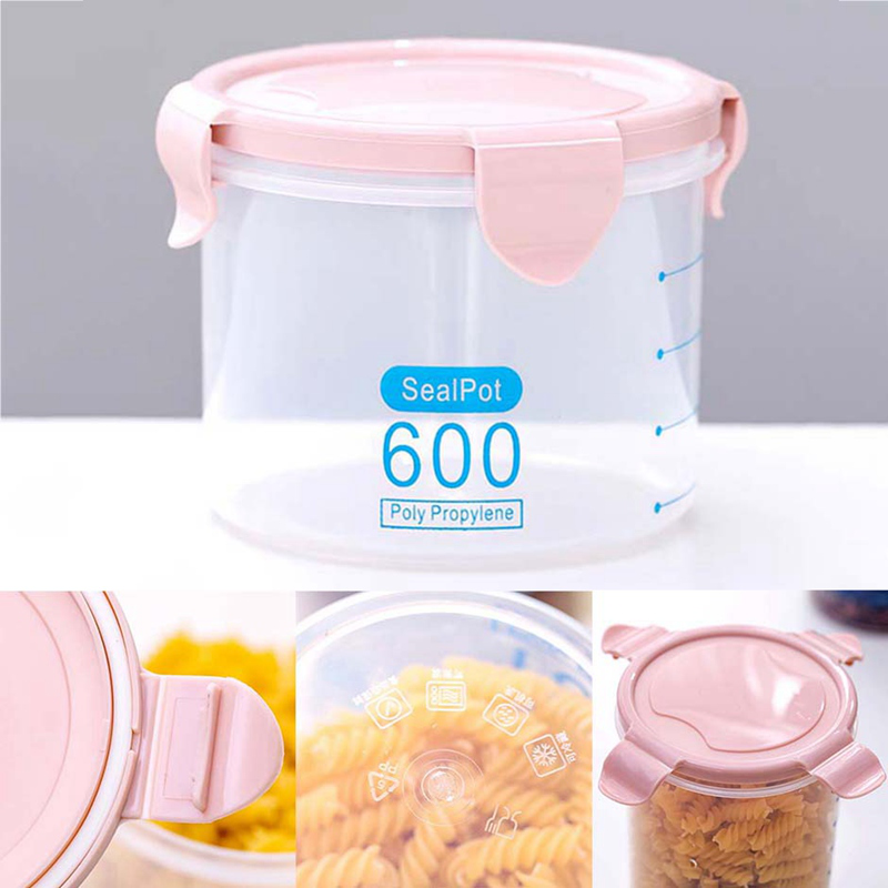 Hộp Nhựa Trong Suốt Đựng Thực Phẩm Khô Có Nắp Đậy Thiết Kế Tiện Dụng Cho Nhà Bếp | BigBuy360 - bigbuy360.vn