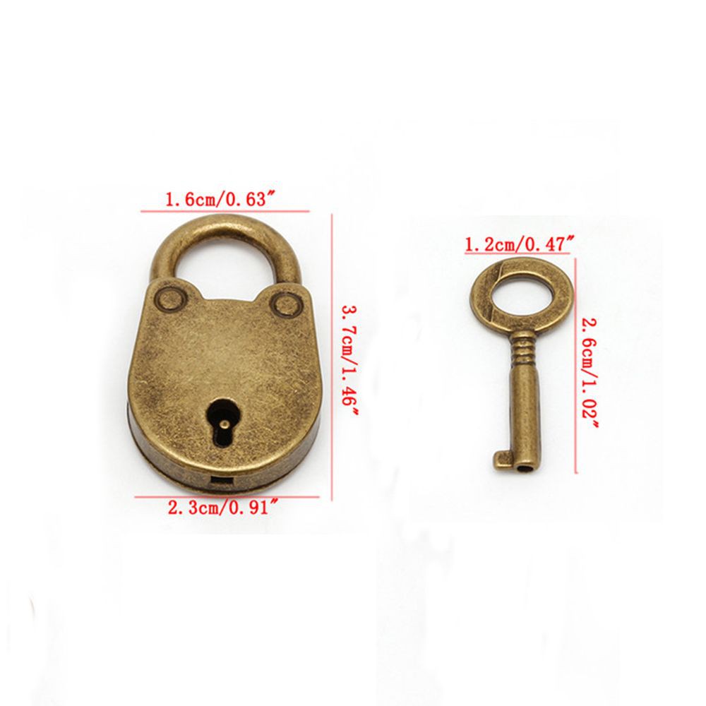 Bộ khóa kim loại mini archaize