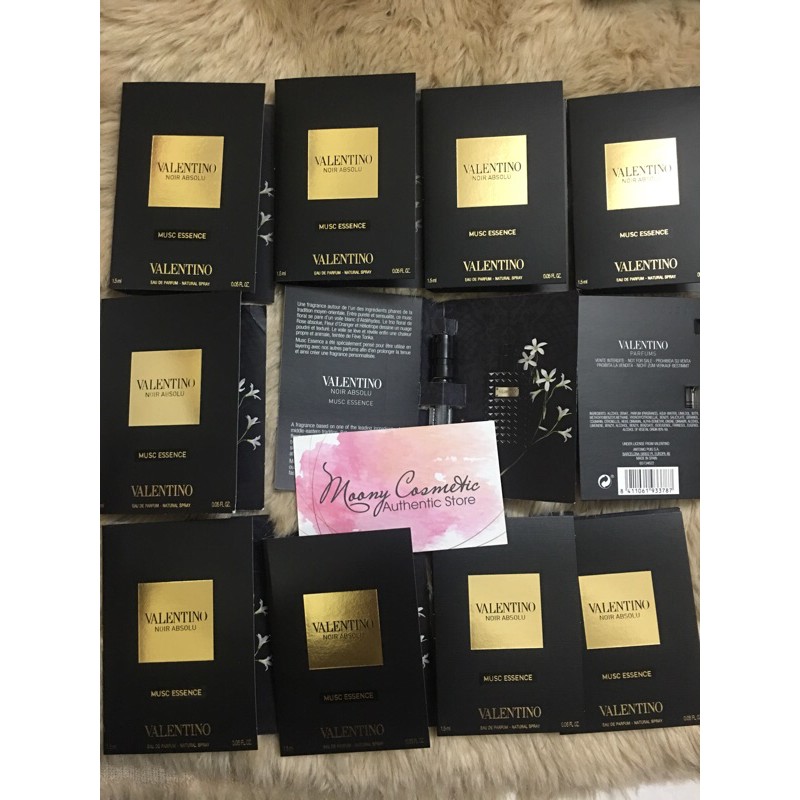 Vial mẫu thử nước hoa nam nữ  VALENTINO Noir Absolu Musc Essence EDP vial 1.5ml edp