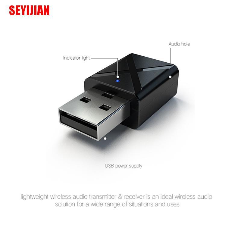 Bộ Thu Tín Hiệu Âm Thanh Bluetooth 2 Trong 1 Cho Xe Hơi
