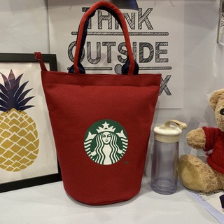 Túi tote vải canvas in logo starbucks thời trang 2019 cá tính
