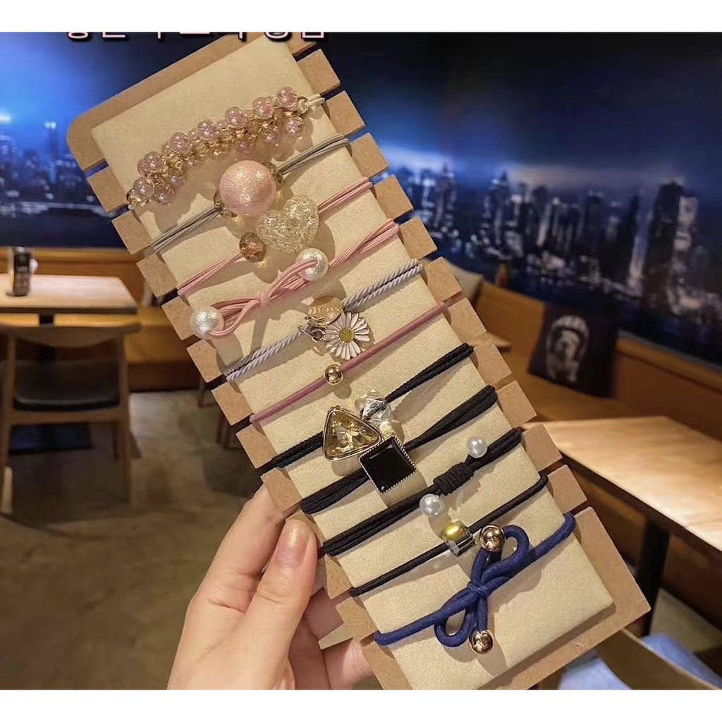 Set 11 Kiểu Thun Cột Tóc