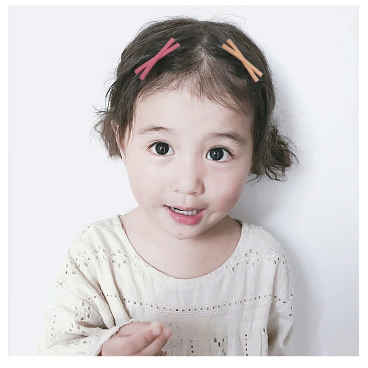 Kẹp tóc màu kẹo kiểu dáng dễ thương phong cách Nhật Bản cho bé