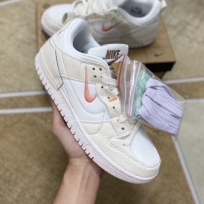 Giày Sneaker Dunk Low Disrupt 2 "White Cream" chất 𝐁𝐞𝐬𝐭 𝐐𝐮𝐚𝐥𝐢𝐭𝐲