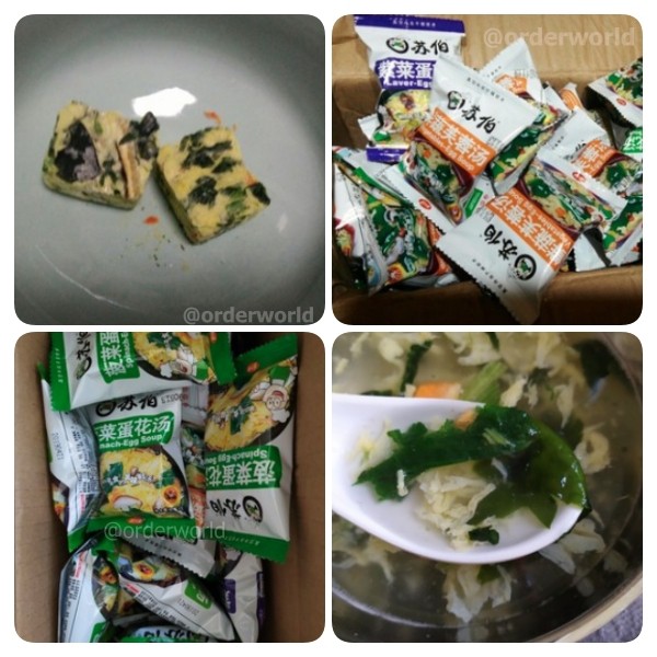 Viên canh soup trứng ăn liền chỉ  nấu trong 30 giây gồm các vị rau củ siêu ngon - hàng có sẵn.