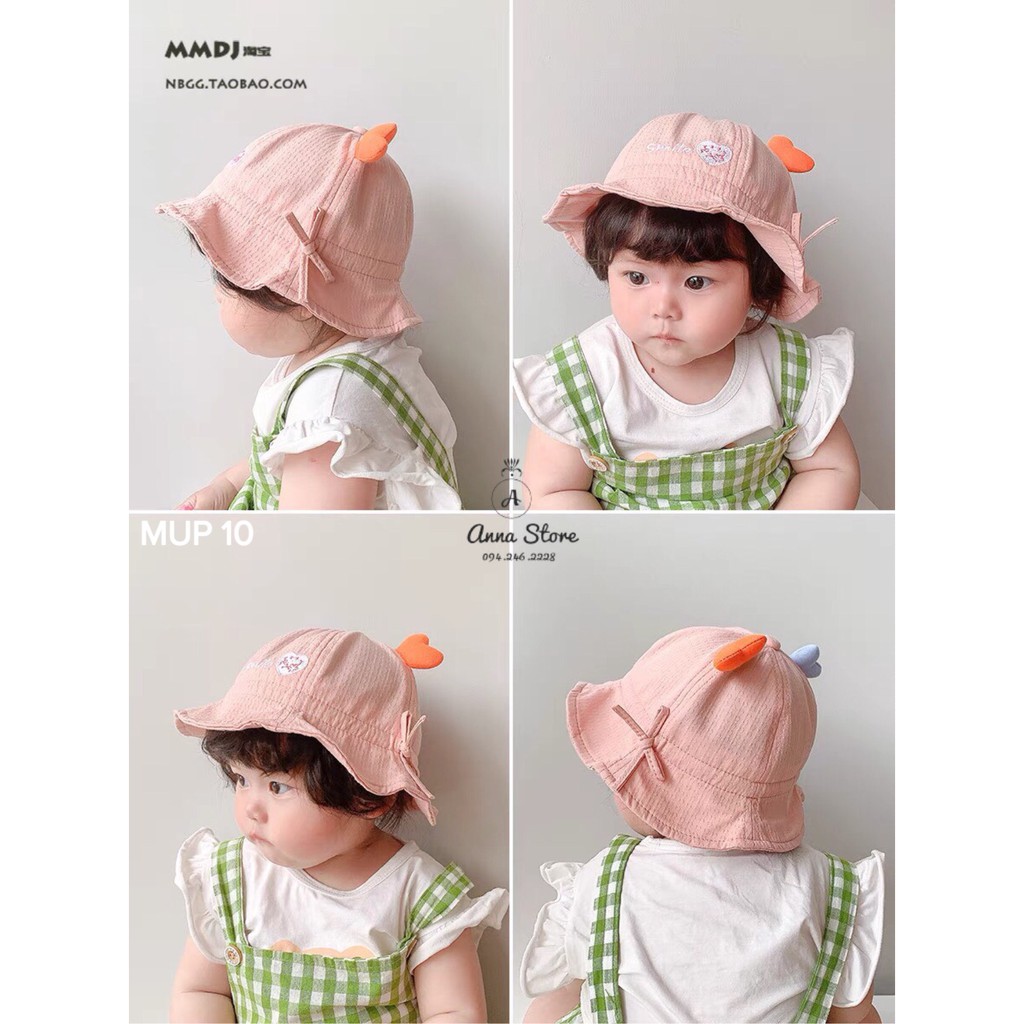 MUP 10 : Mũ vành cho bé 6m - 24m ( vòng đầu 42-48cm )