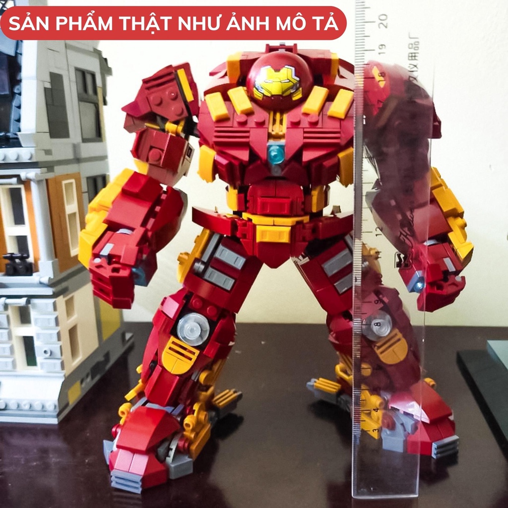 Đồ chơi lắp ráp robot iron man hulkbuster cỡ lớn, đồ chơi lắp ghép mô hình thông minh cho trẻ em BOBIKIDS LG03