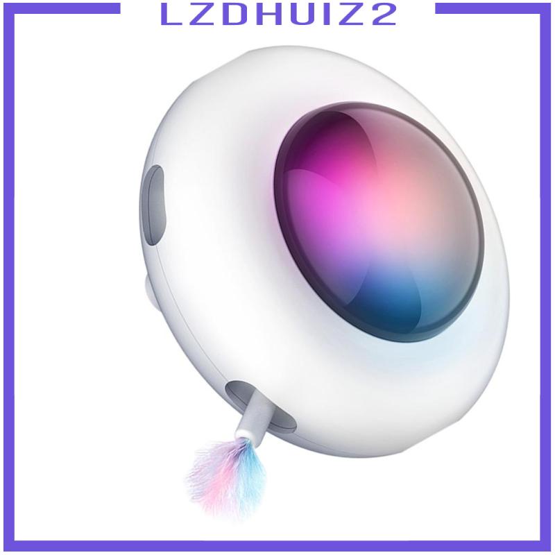 Đồ Chơi Đĩa Xoay Điện Tử Thông Minh Tương Tác Tự Động Vui Nhộn Cho Mèo Cưng