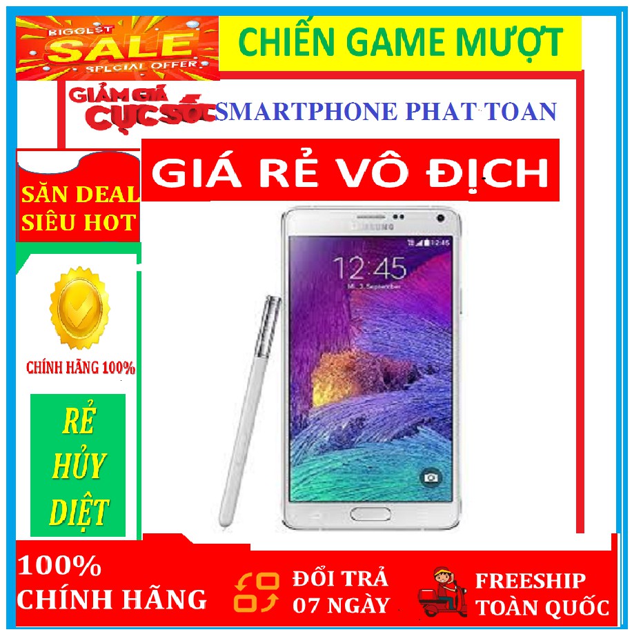 điện thoại Samsung Galaxy Note4 - Samsung Note 4 2sim ram 3G/32G CHÍNH HÃNG