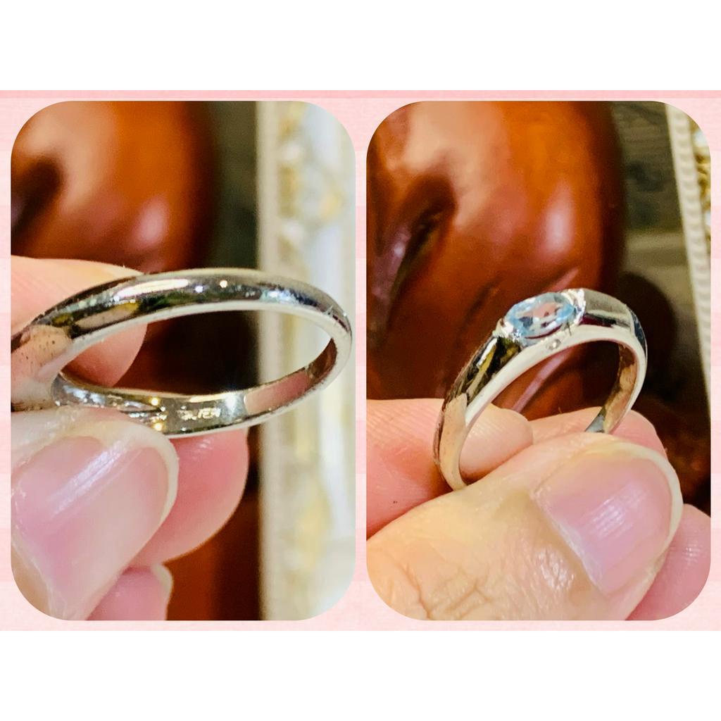 N44. Nhẫn Resin Vintage thủy tinh ép hoa | Độc lạ | Vintage Necklace|| Si Nhật | Japan | 2HAND | trang sức nhật bản