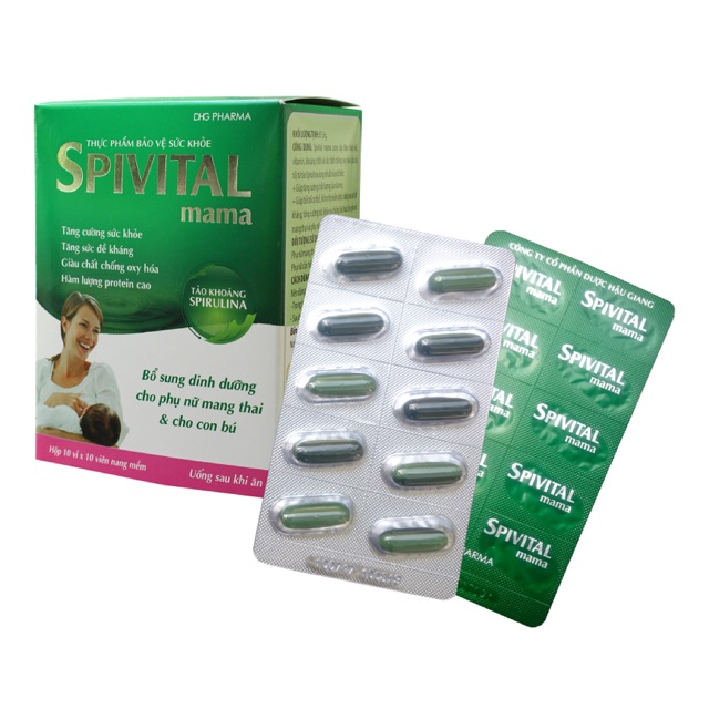 Spivial Mama - 100 viên - Bổ sung dinh dưỡng cho phụ nữ mang thai và cho con bú