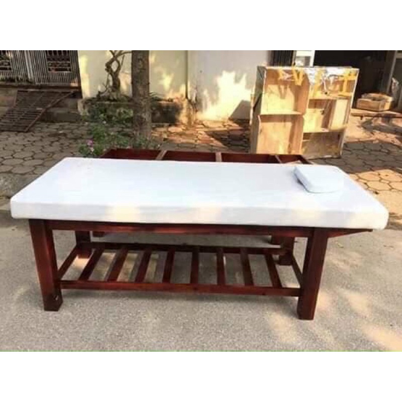 Giường Gỗ Spa, Giường Massa Spa, Giường Massa Đông Y  Bảo Hành 12 Tháng - Spa VinMed