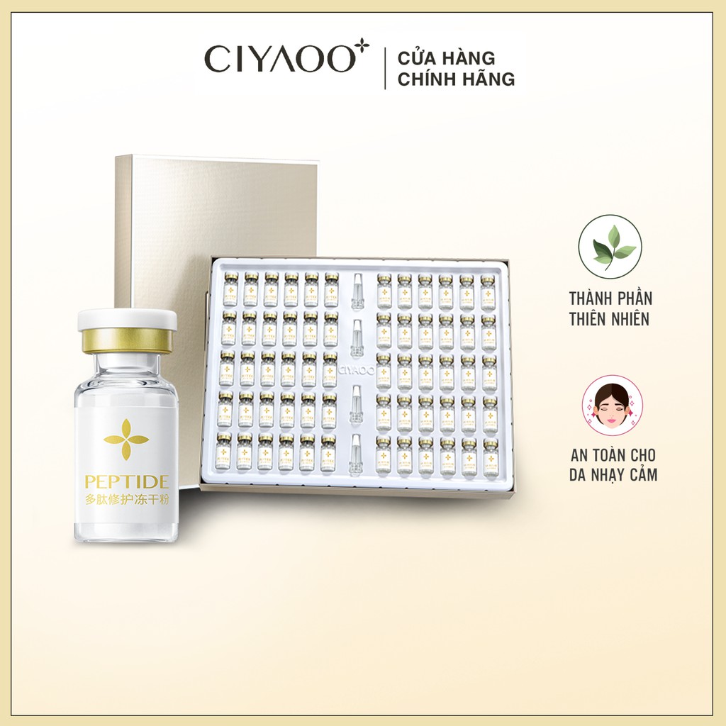 Bộ CIYAOO Peptides Tinh Chất Vàng Trong Làng Chống Lão Hóa 3ml x 30 lọ 50mg x 30 lọ