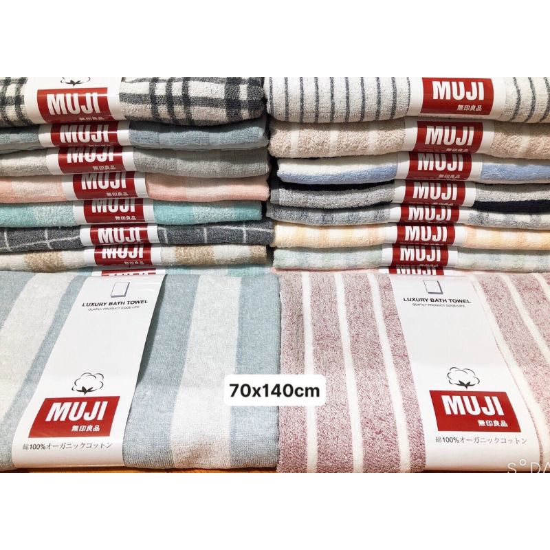 KHĂN TẮM MUJI NHẬT 100% COTTON  ORGANIC