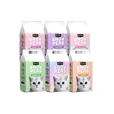 *** Kit cat snow peas litter – Cát vệ sinh hữu cơ cho mèo 7L
