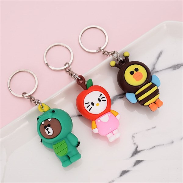 Móc khóa gấu ong đào cosplay nguồn GIÁ SỈ