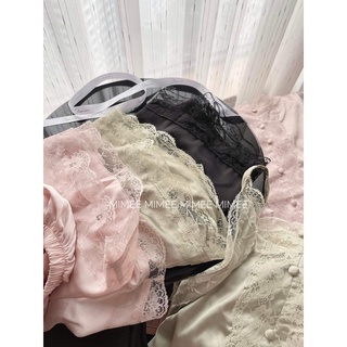 Pijama Bộ ngủ lụa ren 2 dây mimee